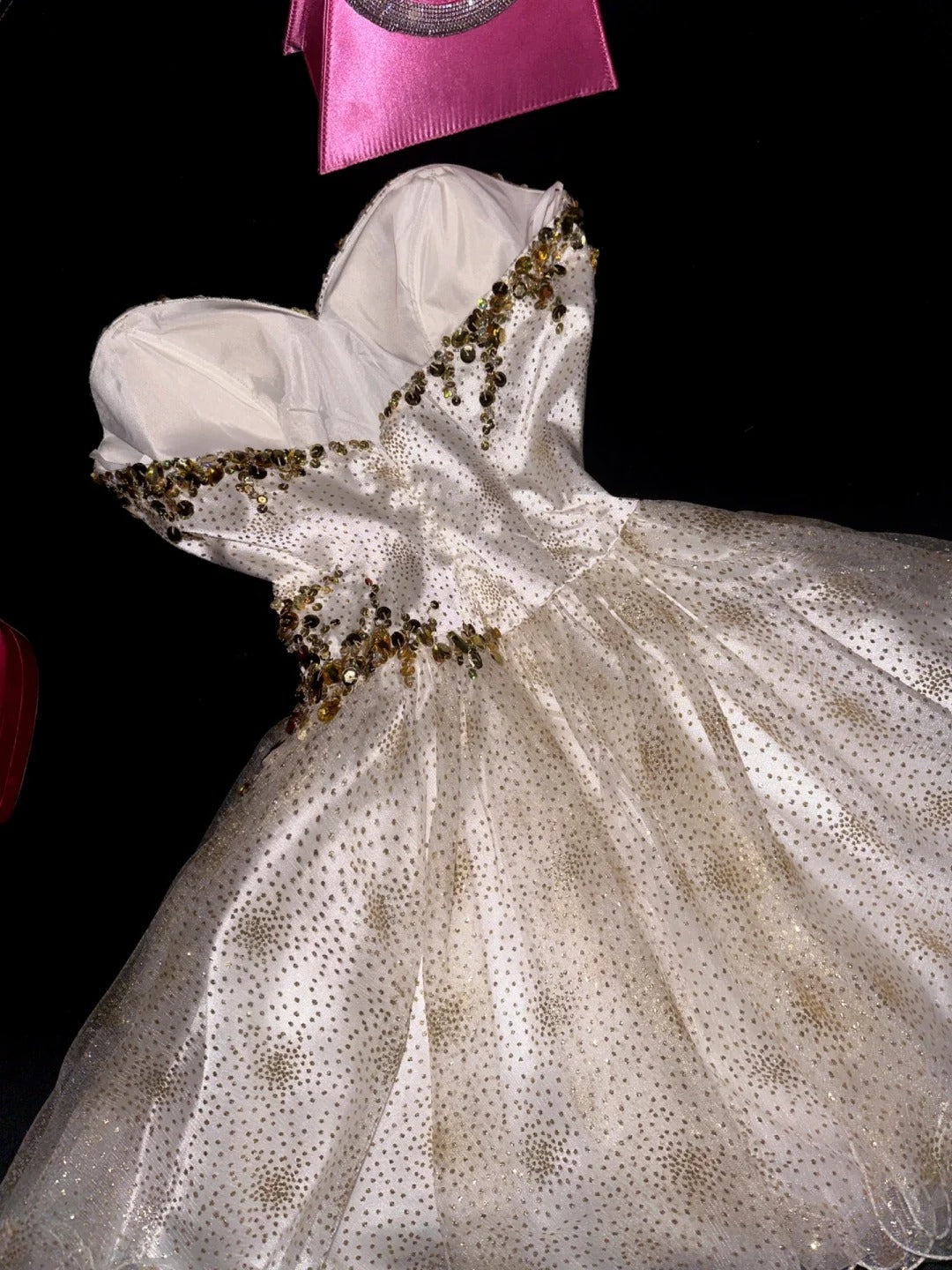 Robe de soirée courte en tulle ornée de perles et de paillettes, magnifique robe de bal, robe d'anniversaire, gh4458
