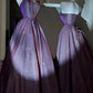 Purple shiny elegant long graduation gown evening gown gh6812