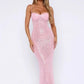 Pink Shiny Fashion Elegant Long Mermaid Slim Sequin Ball Gown Evening Dress Party DressProm Dress gh3661