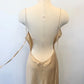 Champagne Victorian Style Exquisite Floral Embroidery Beading Spaghetti Strap Backless Long Satin Ball Gown Evening Dress Party Dress gh3924