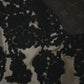 Champagner-Schwarzes langes Ballkleid-Abendkleid aus Satin mit Blumenapplikationen gh4423