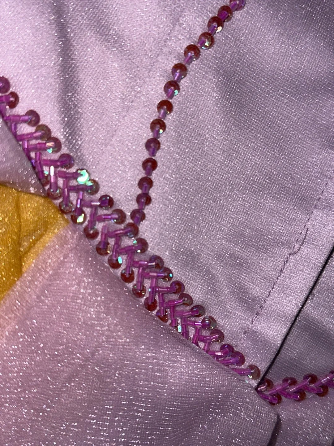 Robe de soirée courte en tulle et tulle, robe de princesse violette à perles, gh4428