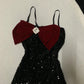 Robe de soirée courte à paillettes et diamants scintillants, robe de bal, robe de cocktail, robe de soirée, robe de bal, robe de soirée ...