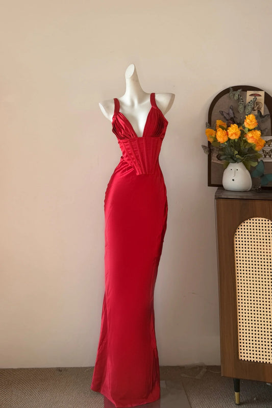 Robe longue rétro pour anniversaire ou bal de promo gh6823