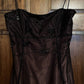 Rosa Braun Vintage Exquisite Perlen Spaghetti Strap Lange Tüll Elegante Ballkleid Abendkleid Partykleid Ballkleid gh3153