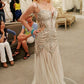 Girlhomeshops--Ivory white wedding dress exquisite beaded long open back tulle prom dress wedding dress gh5468