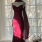 Red floral beading elegant long chiffon ball gown evening dress party dress gh4761