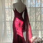 Red floral beading elegant long chiffon ball gown evening dress party dress gh4761