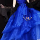 Blue gorgeous exquisite beaded long tulle ball gown evening dress party dress gh4501