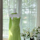Romantisches grünes, exquisites, perlenbesetztes, kurzes Chiffon-Heimkehrkleid, Ballkleid, Abendkleid, Geburtstagspartykleid, gh4277
