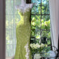 girlhomeshops--Beautiful and charming calssy green lace long spaghetti strap prom dress gh5590