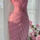 Pink Elegant Gorgeous Exquisite Beaded Tassel Midi/Short Tulle Chiffon Homecoming Dress Cocktail Party Dress Ball Dress Evening Dress Birthday Party Dress Prom Dress gh4086