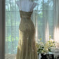 Vintage Beading Long Elegant Chiffon Homecoming Dress Ball Dress Evening Dress Birthday Party Dress Date Dress Prom Dress gh4681