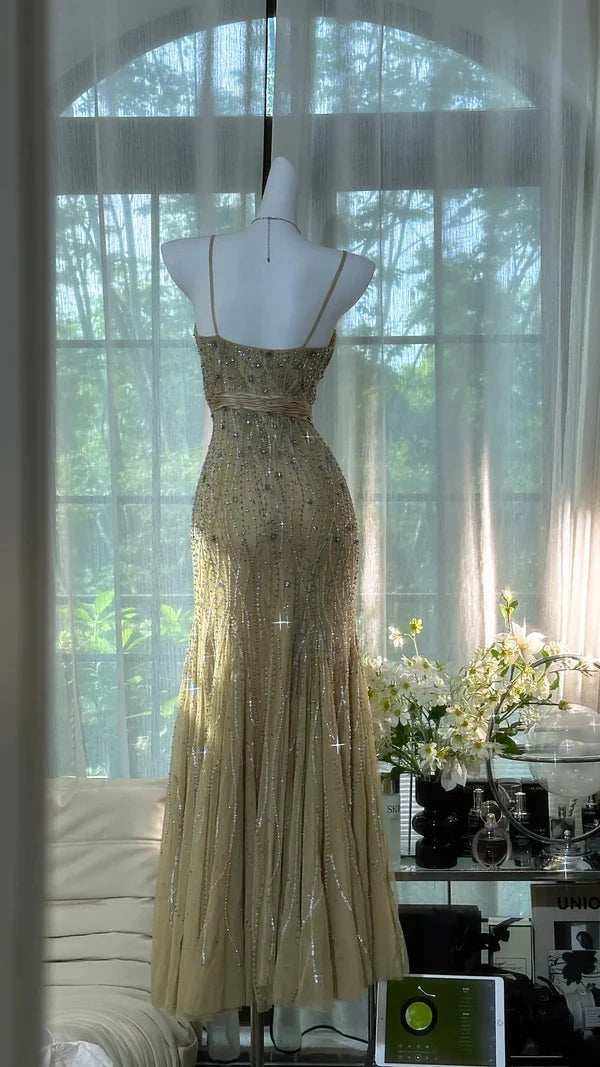 Vintage Beading Long Elegant Chiffon Homecoming Dress Ball Dress Eveni girlhomeshops Vintage Beading Long Elegant Chiffon Homecoming Dress Ball Dress Eveni girlhomeshops