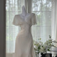 Elfenbein Elegantes Kurzes Heimkehrkleid Chiffon Ballkleid Abendkleid Partykleid gh4748