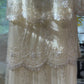Cremegelbes V-Ausschnitt, exquisite Perlenspitze, langes Chiffon-Tüll-Ballkleid, Abendkleid, Hochzeitskleid, Abschlussballkleid, Abschlussballkleid, gh3987