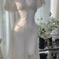 Elfenbein Elegantes Kurzes Heimkehrkleid Chiffon Ballkleid Abendkleid Partykleid gh4748