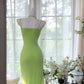 Green Elegant Romantic Chiffon Long Homecoming Dress Prom Dress Evening Dress gh4400