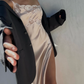 Girlhomeshops – Hellrosa, sexy, elegantes Spitzenkleid mit langem Schlitz, Ballkleid, Partykleid gh5506