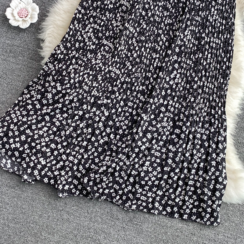 The new Korean version of high waist, slim and versatile A-line skirt  11302