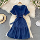 Cute V Neck Short Dress A Line Fashion Dress  10901