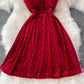 Sexy V-Ausschnitt, kurzes A-Linien-Kleid, modisches Kleid 10893