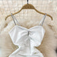 Slim slim sleeveless small short Hip Wrap vest skirt  11035