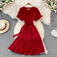 Cute V Neck Short Dress A Line Fashion Dress  10901