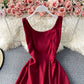 Einfaches kurzes Kleid in A-Linie Fashion Ddress 10878