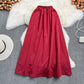 Mid length knee length A-line skirt, half skirt, umbrella skirt  11294