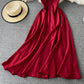 Einfaches kurzes Kleid mit V-Ausschnitt A-Linie Modekleid 10879