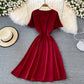 Cute A Line V Neck Short Dress Fashion Dress  10861