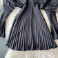 Unique V Neck Long Sleeve Dress Fashion Dress  10911