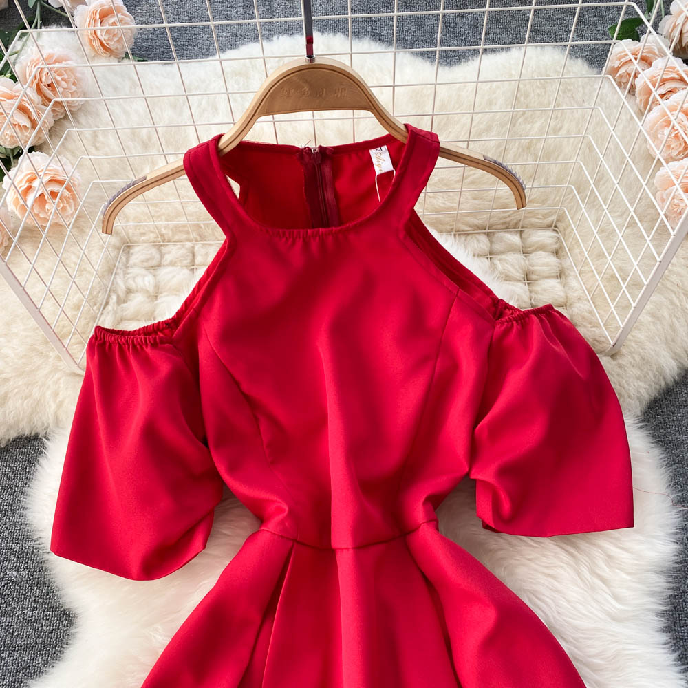 Simple A Line Off Shoulder Dress Fashion Dress  10774