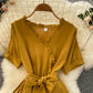 Cute V Neck Chiffon Short Dress Fashion Dress  10816