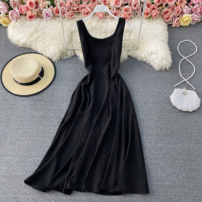 Einfaches kurzes Kleid in A-Linie Fashion Ddress 10878