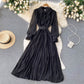 Elegant Chiffon Long Sleeve Dress Fashion Dress  10856