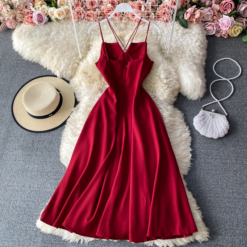 Simple A Line Short Dress Fashion Dress  10867