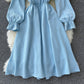 Cute A Line Long Sleeve Dress Fashion Dress  10776