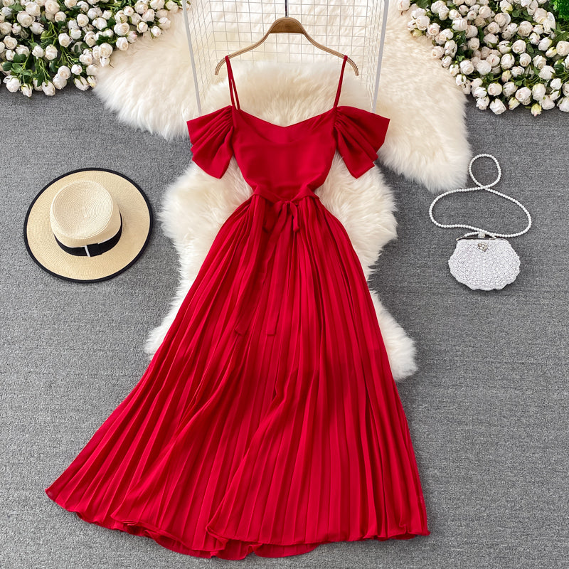 Süßes kurzes Kleid aus Chiffon Modekleid 10757