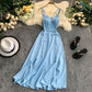 Süßes kurzes Kleid aus Chiffon in A-Linie Modekleid 10822