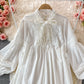 Robe à manches longues en dentelle douce Robe tendance 10744