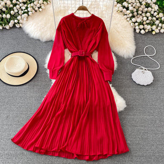 Elegantes Chiffonkleid in A-Linie Modekleid 10753