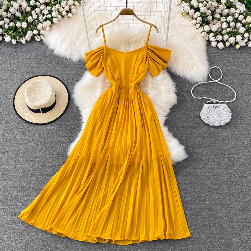 Süßes kurzes Kleid aus Chiffon Modekleid 10757
