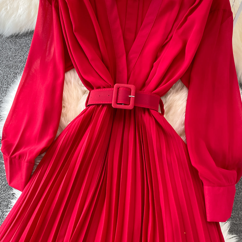Elegant Chiffon A Line Dress Fashion Dress  10753
