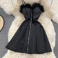 Jolie robe de Noël coupe A 10785