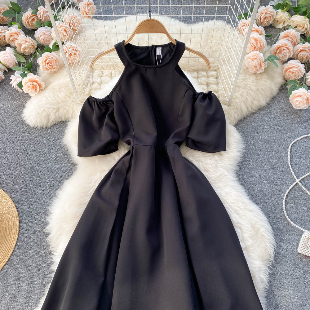 Simple A Line Off Shoulder Dress Fashion Dress  10774