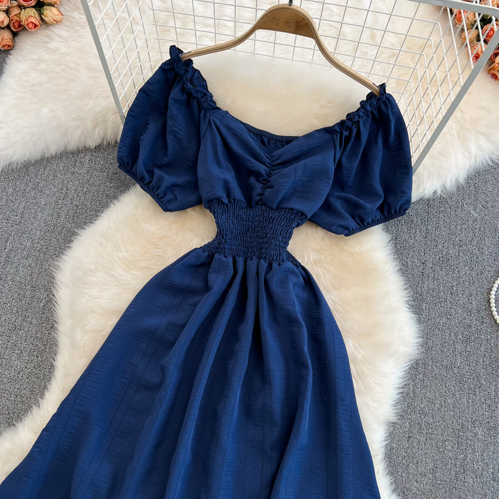 Süßes kurzes Kleid in A-Linie Modekleid 10710