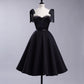 Black A line short prom dress A line homecoming dress  10496