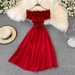 Cute A Line Off Shoulder Dress Short Dress  10723